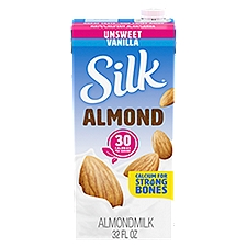 Silk Unsweet Vanilla Almondmilk, 32 fl oz