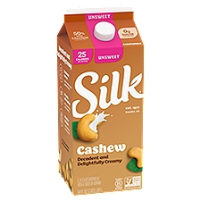 Silk Unsweet Creamy, Cashewmilk, 0.5 Gallon