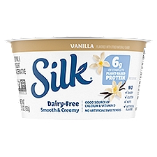 Silk Dairy-Free Vanilla Yogurt Alternative, 5.3 oz, 5.3 Ounce