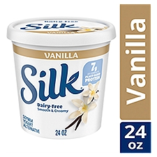 Silk Vanilla Dairy Free, Plant Based Soy Milk Yogurt Alternative, 24 ounce Tub, 24 Ounce