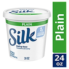 Silk Plain Dairy Free, Plant Based Soy Milk Yogurt Alternative,  24 ounce Tub