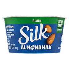 Silk Almond Dairy-Free Plain Yogurt Alternative, 5.3 Ounce