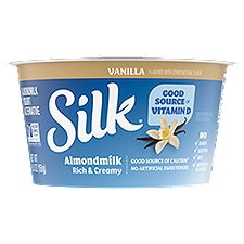 Silk Almond Dairy-Free Vanilla Yogurt Alternative, 5.3 Ounce