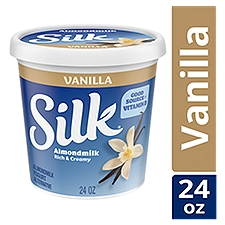 Silk Vanilla Dairy Free, Almond Milk Plant Based Yogurt Alternative, 24 ounce Tub