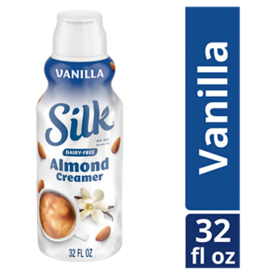 Silk Almond Creamer, Vanilla, Dairy Free, Gluten Free, 32 FL ounce Carton