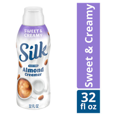 Silk Almond Creamer, Sweet and Creamy, Dairy Free, Gluten Free, 32 FL