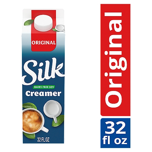 Silk Soy Creamer, Original, Dairy Free, Gluten Free, 32 FL ounce Carton