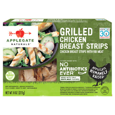 Applegate Natural Grilled Chicken Breast Strips, 8oz