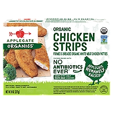 Applegate Organics Frozen, Chicken Strips, 8 Ounce
