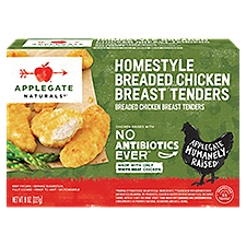 Applegate Naturals Natural Homestyle, Chicken Tenders, 8 Ounce
