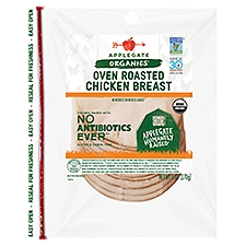 Applegate Organics Oven Roasted Sliced, Chicken Breast, 6 Ounce