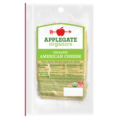 Applegate Organics Organic American Cheese, 5 oz