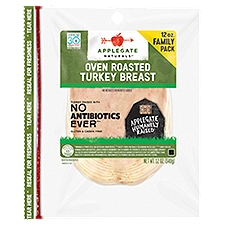 APPLEGATE Naturals Oven Roasted Turkey Breast Family Pack, 12 oz