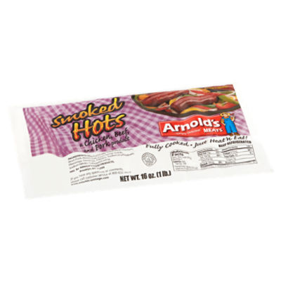 Arnold's Smoked Hots Sausage, 7 count, 16 oz, 16 Ounce