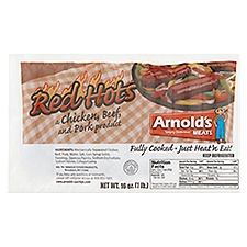 Arnold's Red Hots Sausages, 16 oz