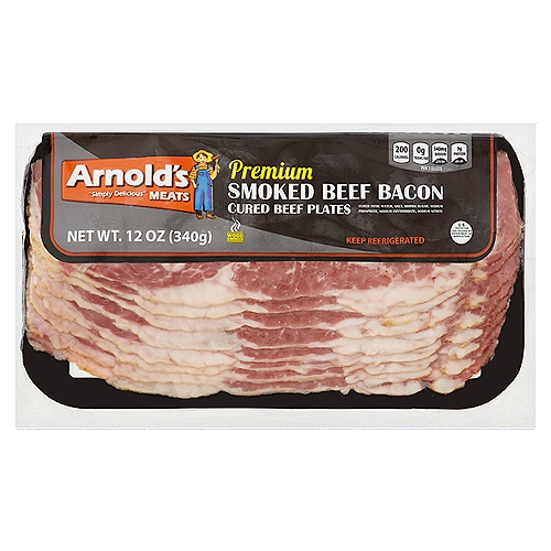 Arnold's Premium Smoked Beef Bacon, 12 oz
Cured Beef Plates