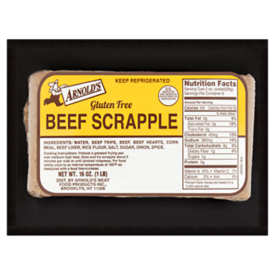 Arnold's Gluten Free Beef Scrapple, 16 oz