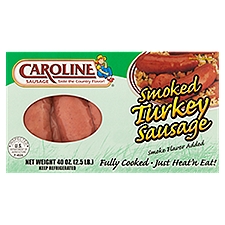 Caroline Smoked Turkey Sausage, 40 oz, 48 Ounce