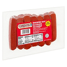 Caroline Sausage Smoked Hot, 2.5 Each