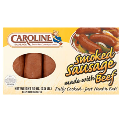 Caroline Smoked Sausage, 40 oz, 40 Ounce