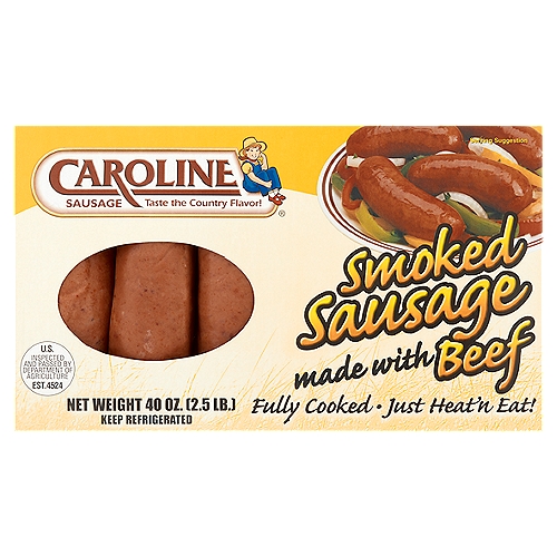 Caroline Smoked Sausage, 40 oz