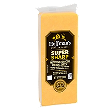 Hoffman's Super Sharp Pasteurized Yellow Cheddar Cheese, 7 oz Block