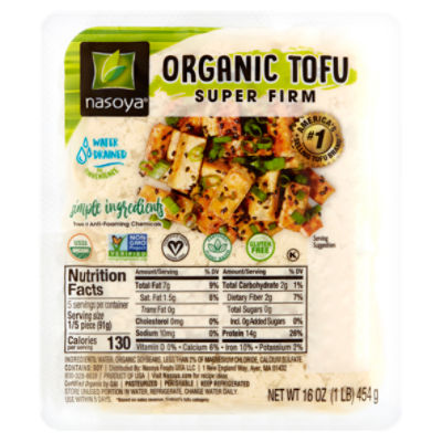 Nasoya Super Firm Organic Tofu, 16 oz, 16 Ounce