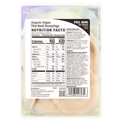 Nasoya Organic Thai Basil Vegetable Dumplings 9 oz Price Rite