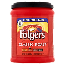Folgers Ground Coffee - Classic Roast - Medium, 11 Ounce