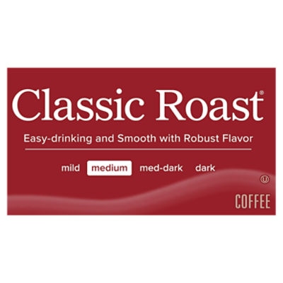 Folgers Classic Roast Medium Coffee K-Cup Pods, 0.28 oz, 12 count