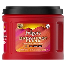 Folgers Breakfast Blend Mild Ground Coffee, 22.6 oz