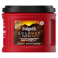 Folgers Gourmet Supreme Med-Dark Ground Coffee, 22.6 oz, 22.6 Ounce