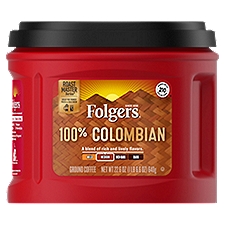 Folgers 100% Colombian Medium Ground Coffee, 22.6 oz