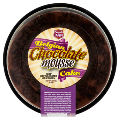 Superb Desserts Belgian Chocolate Mousse Cake, 24 oz, 24 Ounce