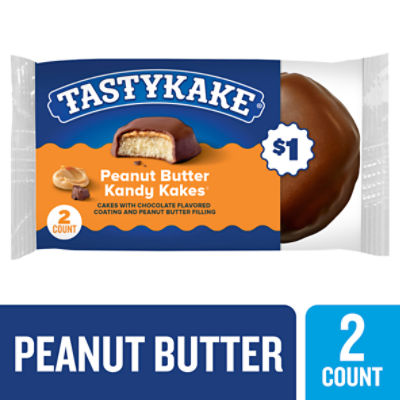 Tastykake Peanut Butter Kandy Kakes, 1.33 oz, 2 Count