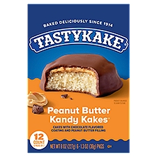 Tastykake Peanut Butter Kandy Kakes Family Pack, 1.3 oz, 2 count, 6 pack