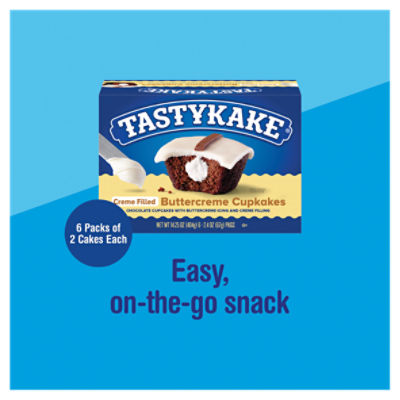 Tastykake Dessert Shells, 6 Sponge Cake Dessert Cups