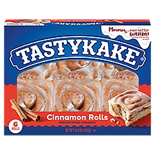 Tastykake Cinnamon Rolls, 6 count, 14.4 oz, 14.4 Ounce