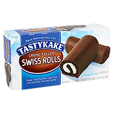 Tastykake Creme Filled Swiss Rolls Family Pack, 2 oz, 12 count