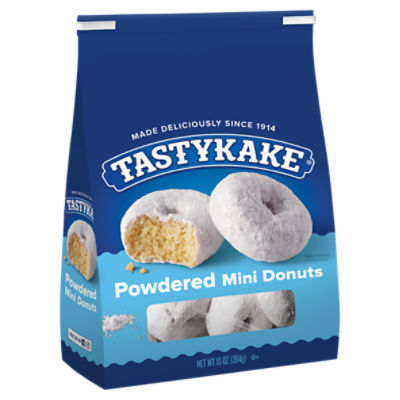 Tastykake Powdered Sugar Mini Donuts, 10 oz
