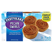 Tastykake Pecan Swirls Family Pack, 16 count, 16 oz
