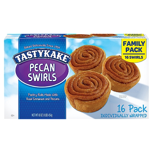 Tastykake Pecan Swirls Family Pack, 16 count, 16 oz
