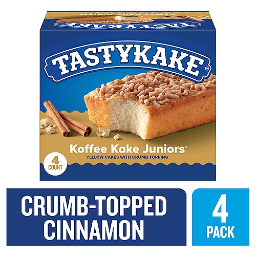 Tastykake Koffee Kake Juniors Cakes, 2.5 oz, 4 count