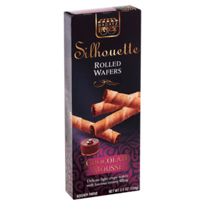 Paskesz Silhouette Chocolate Mousse Rolled Wafers, 3.5 oz