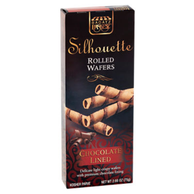 Badatz Paskesz Silhouette Chocolate Lined Rolled Wafers, 2.66 oz