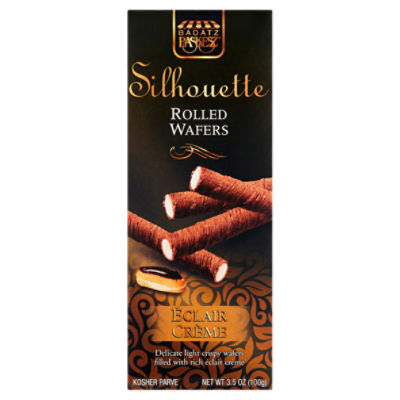 Badatz Paskesz Silhouette Èclair Crème Rolled Wafers, 3.5 oz