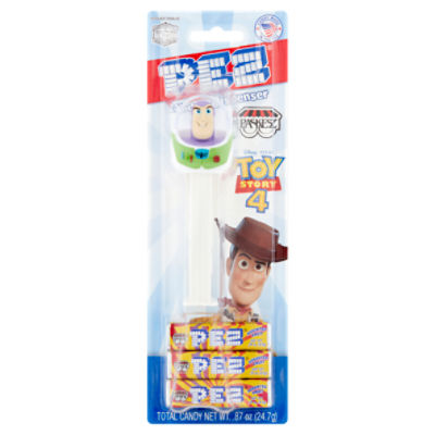 Paskesz Pez Toy Story 4 Assorted Fruit Candy & Dispenser, .29 oz, 3 count