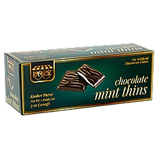 Paskesz Mint Thins, Chocolate, 7 Ounce