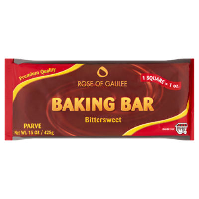 Paskesz Rose of Galilee Bittersweet Baking Bar, 15 oz ShopRite