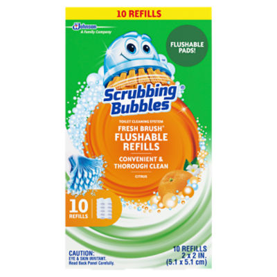 Scrubbing Bubbles Fresh Brush Flushable Refills, Citrus Thorough